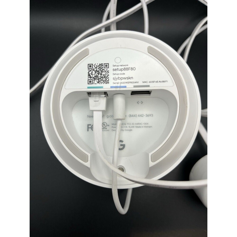 Google WIFI Access Point Router WIFI Google Mesh w/ Power Cord - Picture 3 of 4